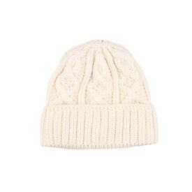 Cappello in lana Diamond Supersoft Merino colore naturale