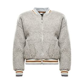 Bomber in lana grigio