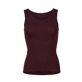 Canotta donna modal con cashmere, bordeaux