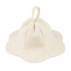 Cappello da sauna in lana fiore