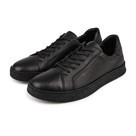 Sneakers da uomo in pelle Alfred nero