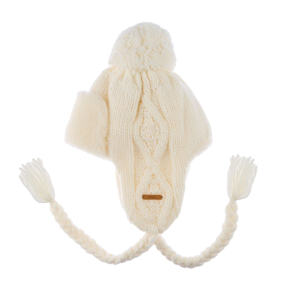 Cappello per bambini con lana di pecora Vlnka V17 naturale