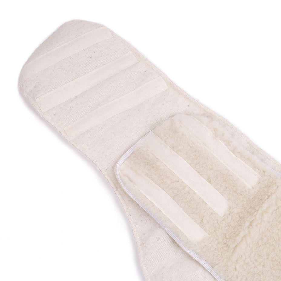 Cintura lombare elastica in lana Merino con velcro