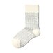 Calzini con jacquard in lana Merino colore grigio chiaro